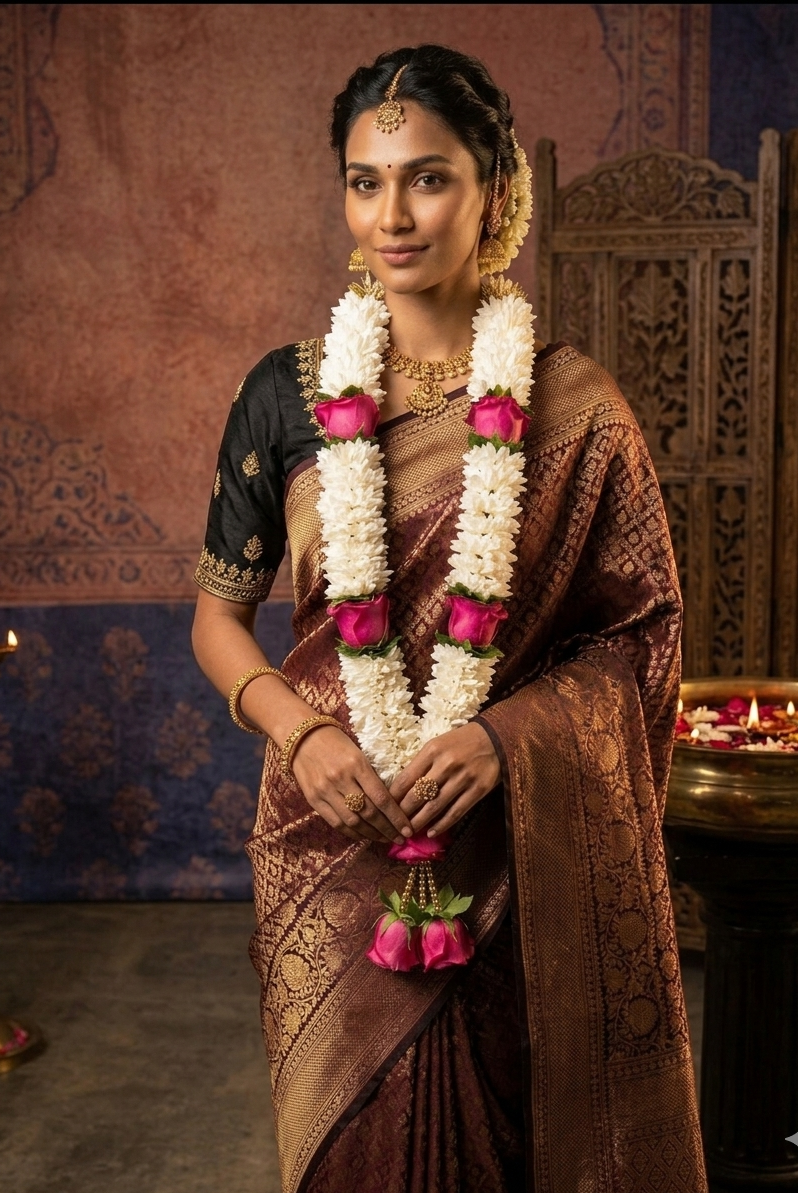 Angel Blossoms - Indian wedding garland handcrafted in Plainfield, Illinois