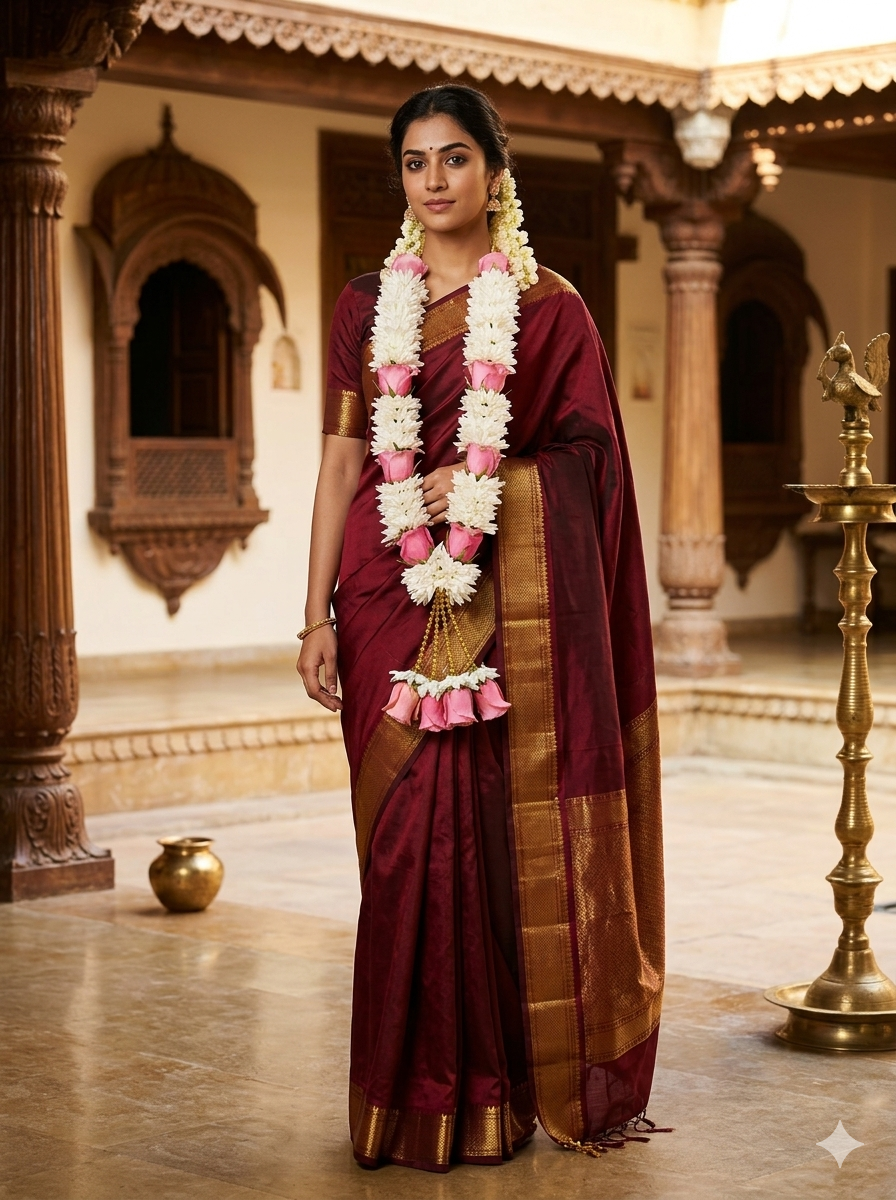 Pretty in Pink - Indian wedding garland handcrafted in Plainfield, Illinois
