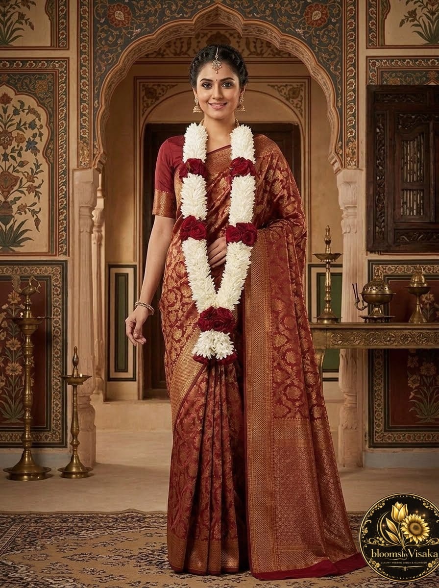 Royal Velvette - Indian wedding garland handcrafted in Plainfield, Illinois